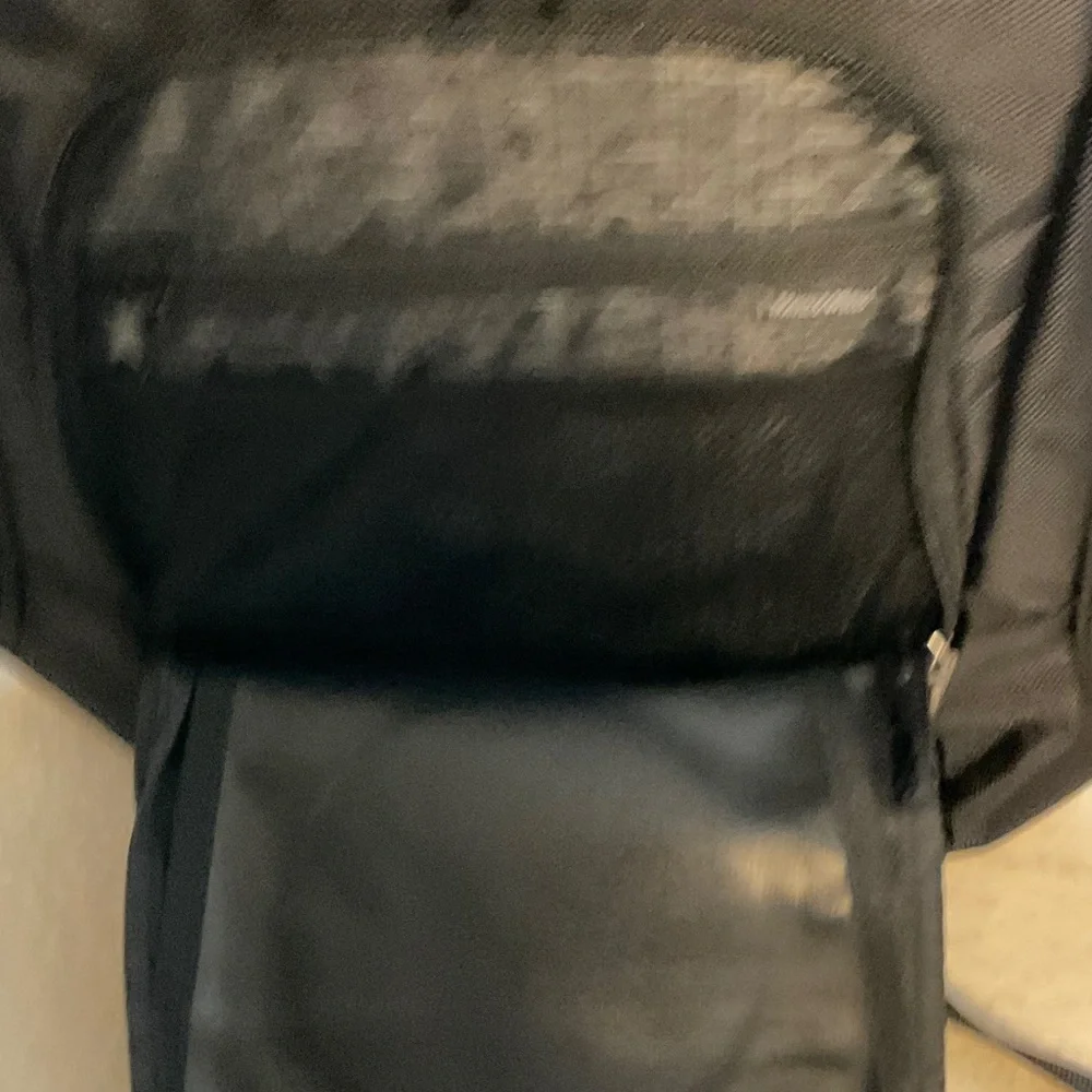 Men's Black Backpack with Colorful Wheel Design